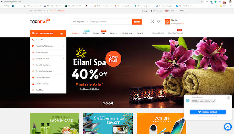 Ecommerce + Chatbot